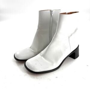 BY FAR White Heeled Boots